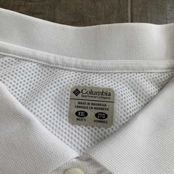 Columbia PFG Omni-Shade Performance Fishing Polo Shirt 2XL Vented Short Sleeve - Picture 4 of 12